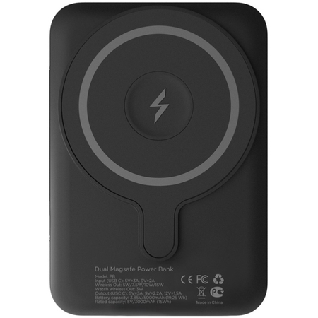 Внешний Аккумулятор VLP MagSafe Dual 5000 mAh Black, Цвет: Black / Черный
