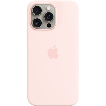 Чехол для iPhone 15 Pro Max Silicone Case Light Pink