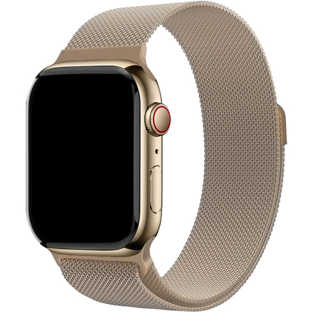 Ремешок магнитный металлический uBear Spark для Apple Watch, M/L, золото, Цвет: Gold / Золотой