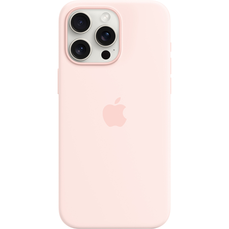 Чехол для iPhone 15 Pro Max Silicone Case Light Pink, изображение 3