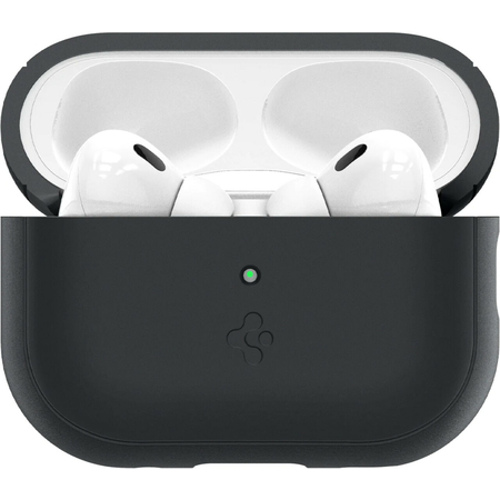 Защитный чехол Spigen Silicon Fit with Strap for AirPods Pro 1 / 2 Black, изображение 5