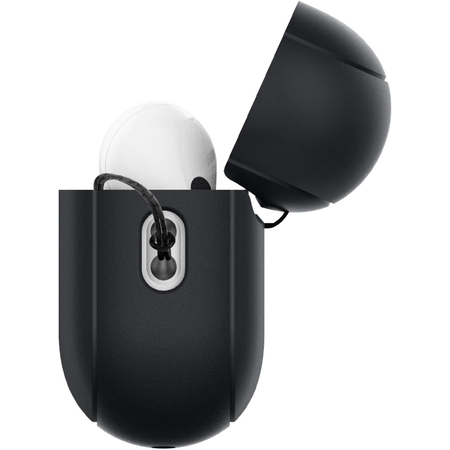 Защитный чехол Spigen Silicon Fit with Strap for AirPods Pro 1 / 2 Black, изображение 7