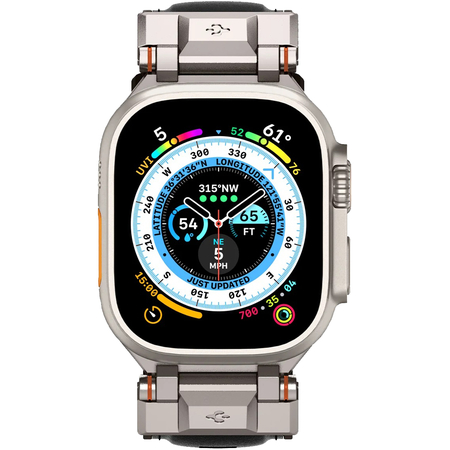 Ремешок Spigen DuraPro Armor PU Apple Watch  44/45/49mm Black, изображение 2