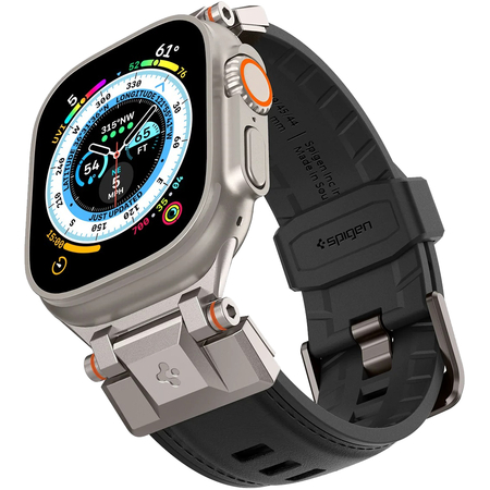 Ремешок Spigen DuraPro Armor PU Apple Watch  44/45/49mm Black, изображение 6