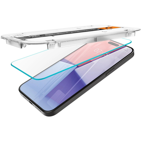 Защитное стекло Spigen Glas.TR 2-Pack iPhone 15 Pro Max Clear, изображение 3