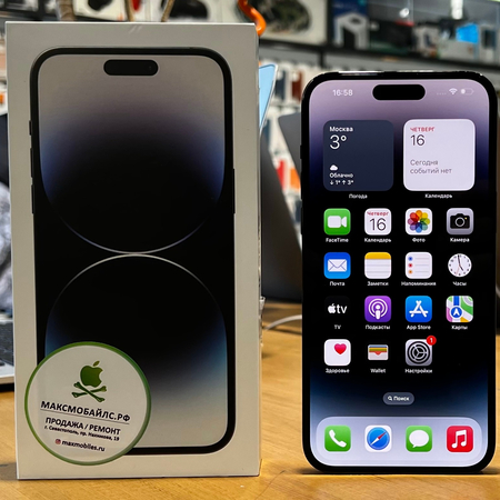 iPhone 14 Pro 128Gb Space Black Идеальное БУ, изображение 2