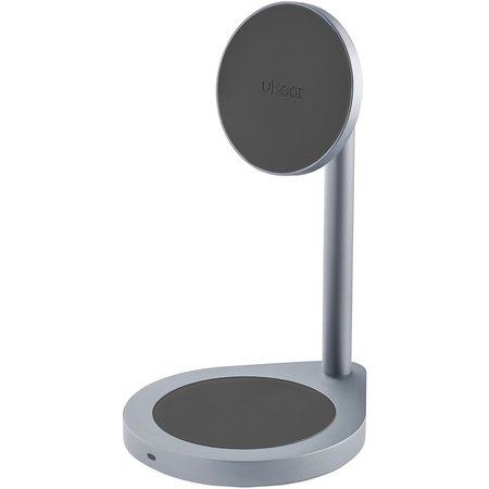 Беспроводное зарядное устройство uBear Stage 2in1 (WL06SG21-AD) Grey, Цвет: Grey / Серый
