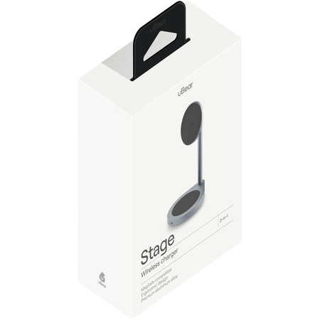 Беспроводное зарядное устройство uBear Stage 2in1 (WL06SG21-AD) Grey, Цвет: Grey / Серый, изображение 7