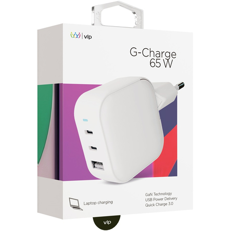 Сетевое зарядное устройство VLP G-Charge 65Вт White, изображение 3
