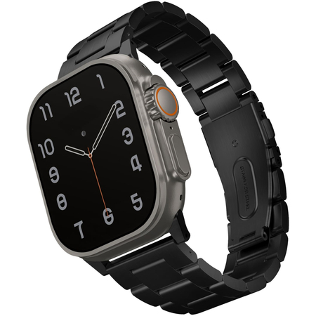 Ремешок для Apple Watch 49/45/44/42 mm Uniq OSTA Steel Strap with Self-Adjustable Links Black, изображение 2