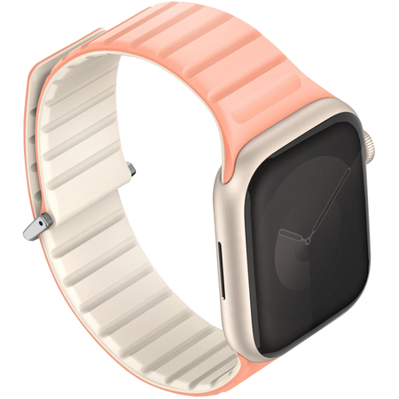 Ремешок для Apple Watch 49/45/44/42 mm Uniq Revix EVO Reversible Magnetic Crepe Pink/Ivory, Цвет: Pink / Розовый, изображение 2
