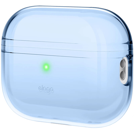 Чехол для AirPods Pro 2 Elago Clear case Aqua Blue, Цвет: Blue / Голубой