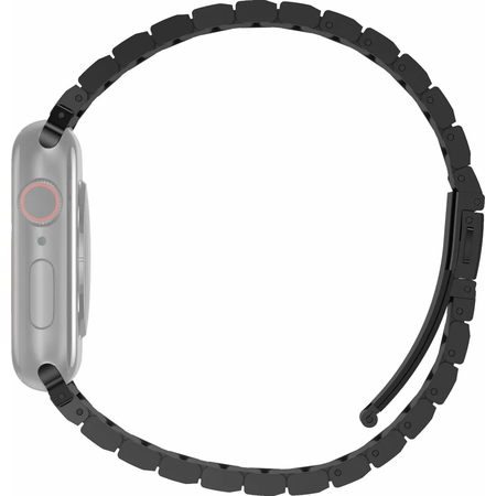 Ремешок для Apple Watch 49/45/44/42 mm Uniq Strova Strap Link Steel Black, изображение 4