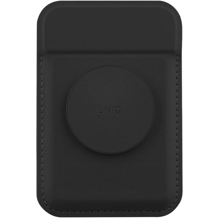 Картхолдер Uniq FLIXA Magnetic card holder Pop-out Grip-stand Jet Black, Цвет: Black / Черный