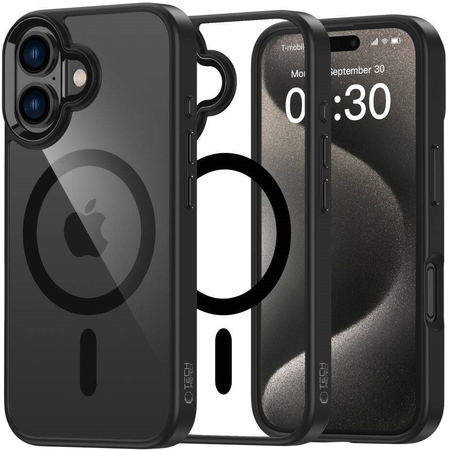 Чехол для iPhone 16 Tech-Protect Magmat MagSafe Black/Clear