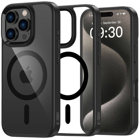 Чехол для iPhone 16 Pro Tech-Protect Magmat MagSafe Black/Clear