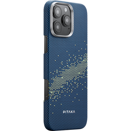Чехол для iPhone 16 Pro Max Pitaka StarPeak Tactile Woven case Milky Way Galaxy, изображение 3