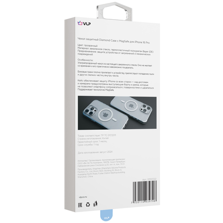 Чехол для iPhone 16 Pro VLP Diamond Case с MagSafe Clear, изображение 7