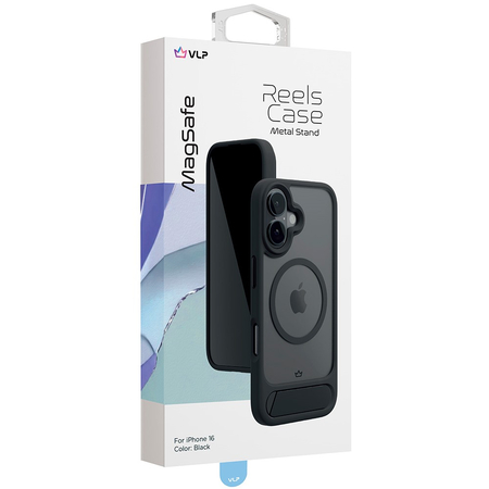 Чехол для iPhone 16 VLP Reels Case с MagSafe Black, Цвет: Black / Черный, изображение 6