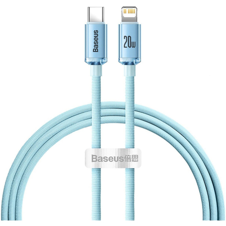 Кабель Baseus Crystal Shine Series USB Type-C/Lightning (CAJY001303) 1.2 m Blue