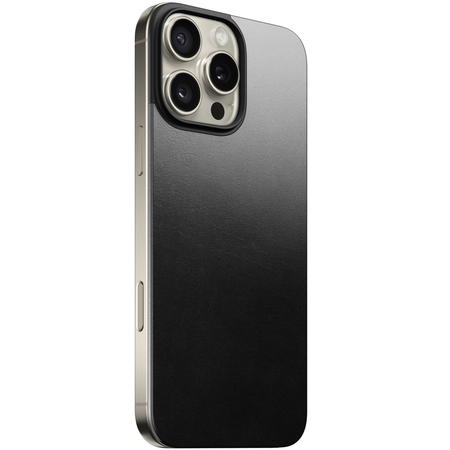 Накладка для iPhone 16 Pro Max Nomad Magnetic Leather Back Black, изображение 4