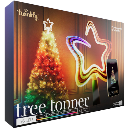 Звезда на елку Twinkly Tree Topper 76 LED (TWTT030SPP-GUSB) (без блока питания)