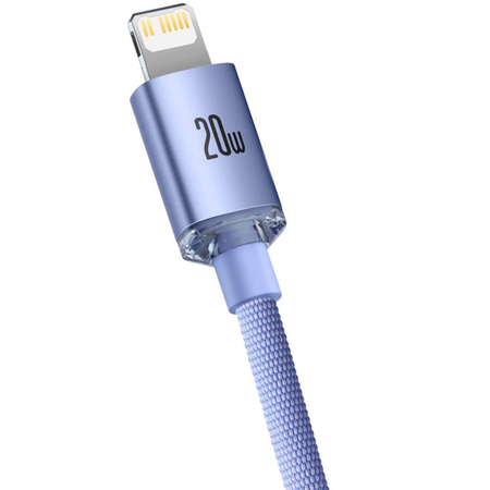 Кабель Baseus Crystal Shine Series USB Type-C/Lightning (CAJY000305) 2 m Purple, изображение 4