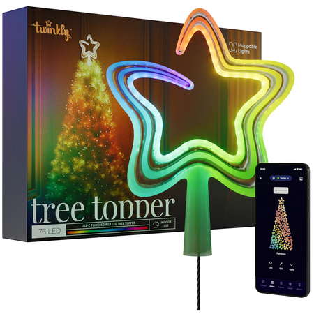 Звезда на елку Twinkly Tree Topper 76 LED (TWTT030SPP-GUSB) (без блока питания), изображение 2