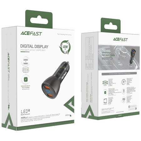 Автомобильное зарядное устройство Acefast B7 45W, изображение 4