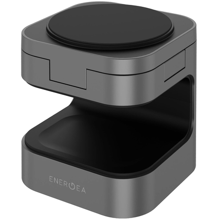 Беспроводное зарядное устройство Energea MagCube 3-in-1 Magnetic Foldable wireless Gunmetal, изображение 4
