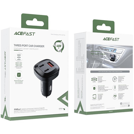 Автомобильное зарядное устройство Acefast B3 66W, изображение 5