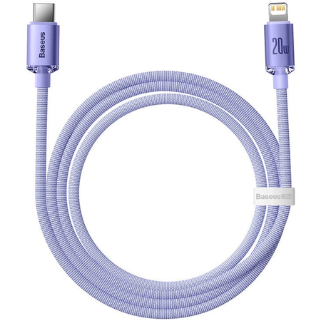 Кабель Baseus Crystal Shine Series USB Type-C/Lightning (CAJY000305) 2 m Purple, изображение 2