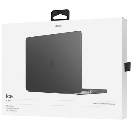 Чехол для MacBook Pro 16 uBear Ice Case Black, Цвет: Black / Черный, изображение 4