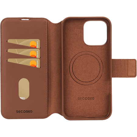 Чехол для iPhone 16 Pro Max Decoded Leather Detachable Wallet Tan, Цвет: Brown / Коричневый, изображение 6