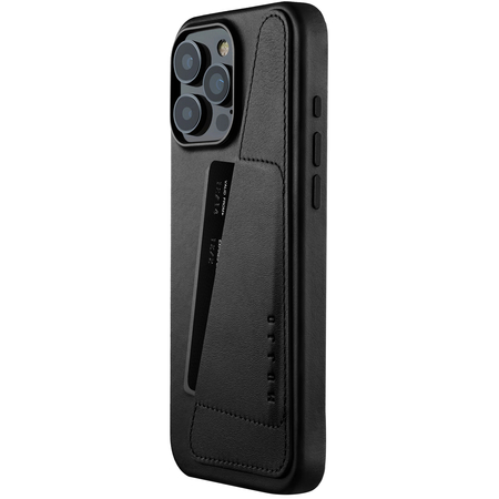 Чехол для iPhone 16 Pro Max Mujjo Wallet Leather Case MagSafe Black, изображение 3