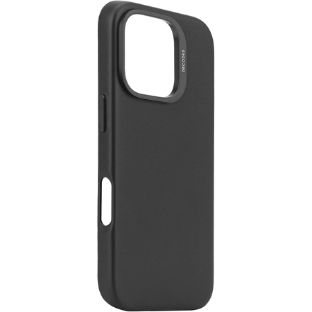 Чехол для iPhone 16 Pro Decoded Leather Back Cover Black, Цвет: Black / Черный, изображение 2