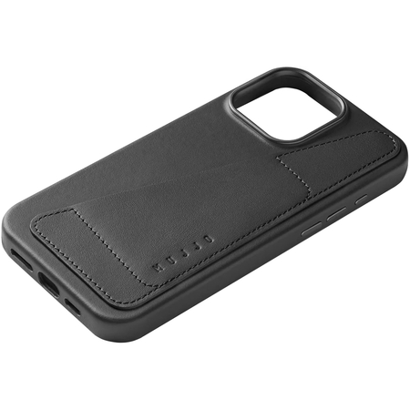 Чехол для iPhone 16 Pro Max Mujjo Wallet Leather Case MagSafe Black, изображение 2