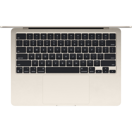 MacBook Air 13" (M3, 8C CPU/10C GPU, 2024), 16 ГБ, 512 ГБ SSD Starlight (MXCU3), Общий объем твердотельных накопителей (SSD): 512 ГБ, Объем оперативной памяти: 16 ГБ, Цвет: Starlight / Сияющая звезда, изображение 3