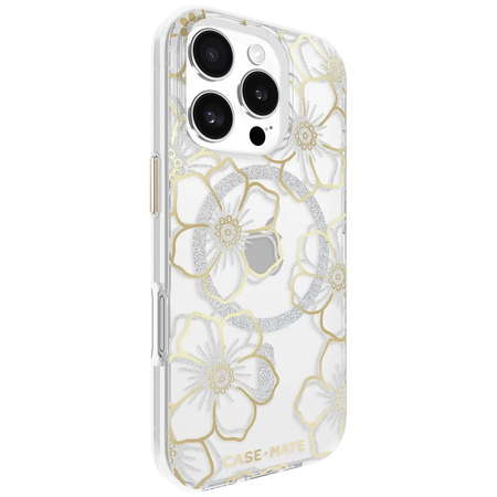 Чехол для iPhone 16 Pro Case-Mate Floral Gems - Gold MagSafe, изображение 3