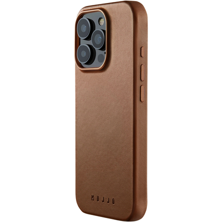Чехол для iPhone 16 Pro Mujjo Leather Case MagSafe Tan, Цвет: Brown / Коричневый, изображение 5