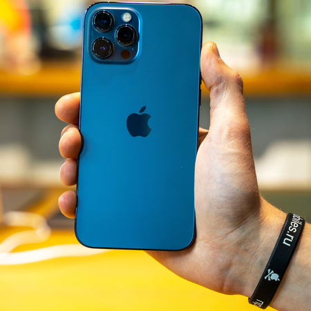 iPhone 12 Pro Max 128Gb Pacific Blue Идеальное БУ, изображение 2