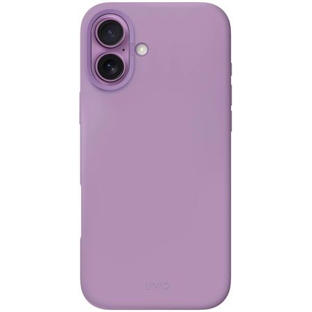 Чехол для iPhone 16 Uniq LINO Magsafe Grape Pink, Цвет: Pink / Розовый
