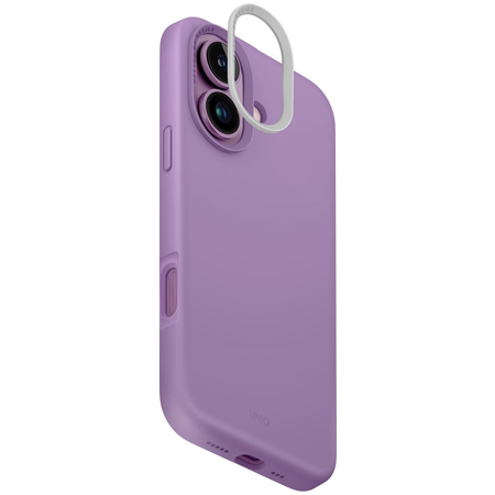Чехол для iPhone 16 Uniq LINO Magsafe Grape Pink, Цвет: Pink / Розовый, изображение 4