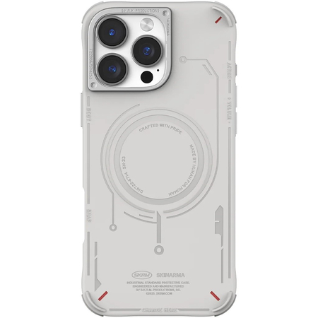 Чехол для iPhone 16 Pro Max Skinarma Mecha All-Round Case Light Gray, Цвет: Grey / Серый