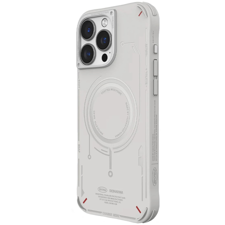 Чехол для iPhone 16 Pro Max Skinarma Mecha All-Round Case Light Gray, Цвет: Grey / Серый, изображение 2
