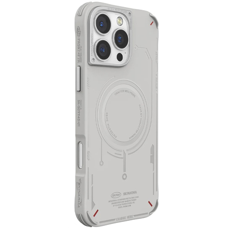 Чехол для iPhone 16 Pro Max Skinarma Mecha All-Round Case Light Gray, Цвет: Grey / Серый, изображение 3