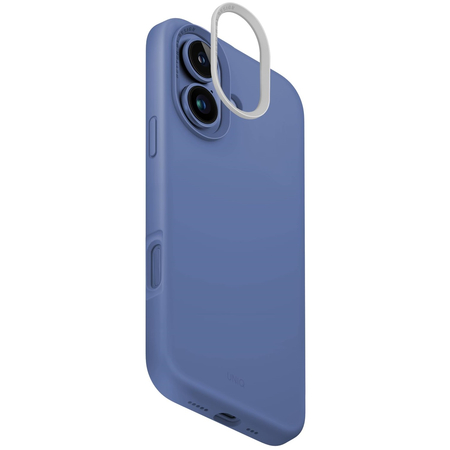 Чехол для iPhone 16 Uniq LINO Magsafe Pearl Blue, Цвет: Blue / Синий, изображение 4