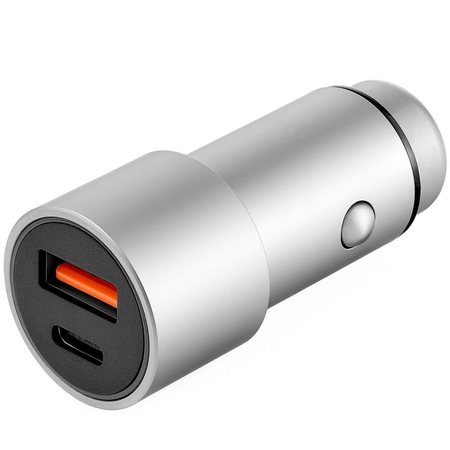 Автомобильное зарядное устройство Ubear Ride 20W Max, USB-C+USB A (PD, QC 3.0) Grey, изображение 2