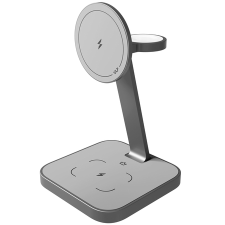 Беспроводное зарядное устройство VLP Unity Power 3 in 1 for Apple Space Gray, Цвет: Space Gray / Серый космос