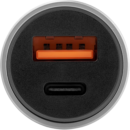 Автомобильное зарядное устройство Ubear Ride 20W Max, USB-C+USB A (PD, QC 3.0) Grey, изображение 5